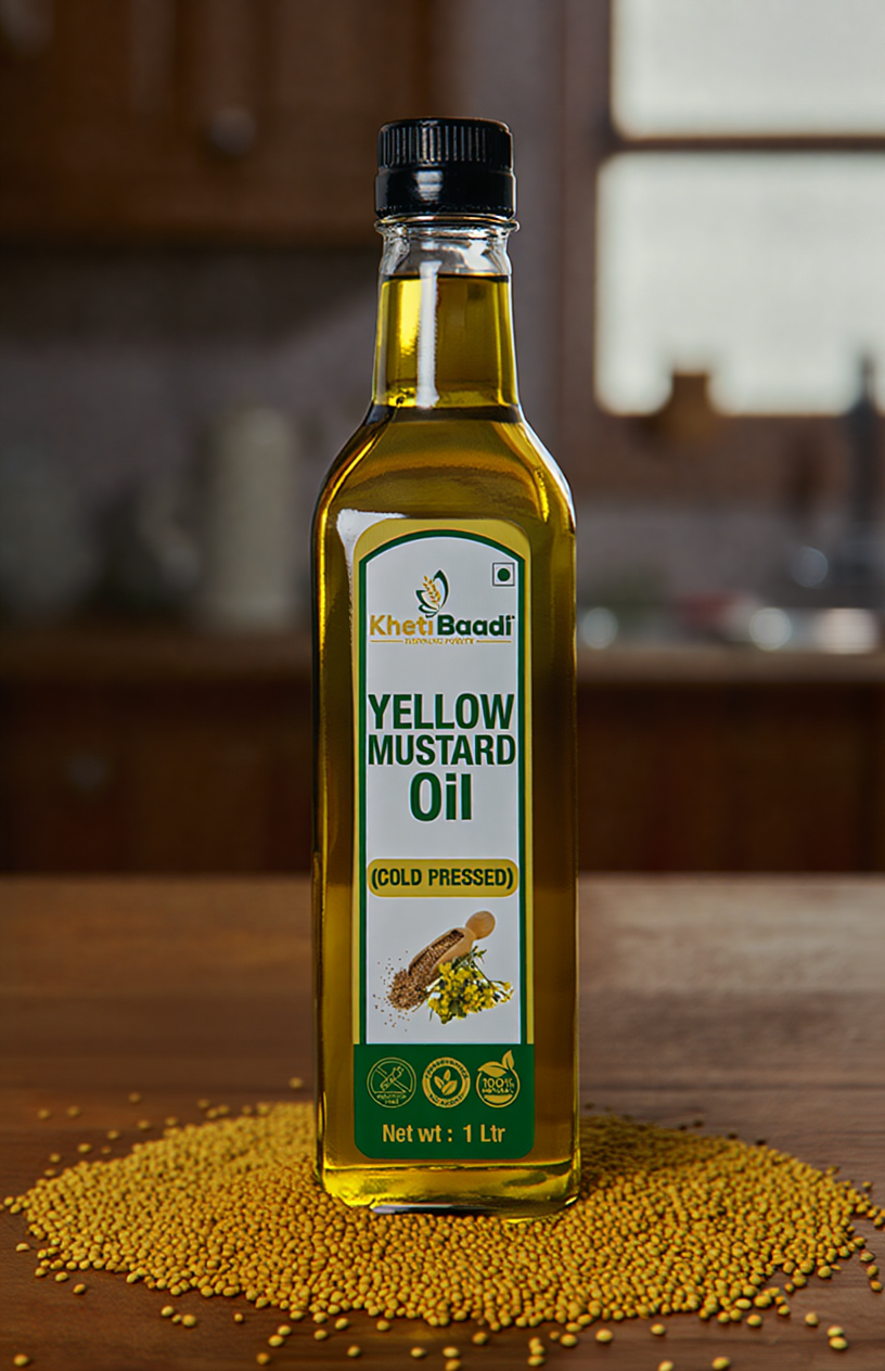 KB Cold Pressed Yellow Mustard Oil - Image 3